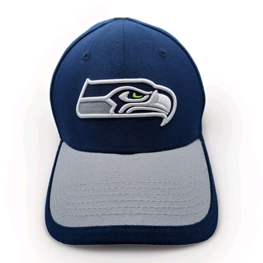 Seattle Seahawks Hat Mens Small Medium New Era 39Thirty Official NFL Fitted‎ Cap